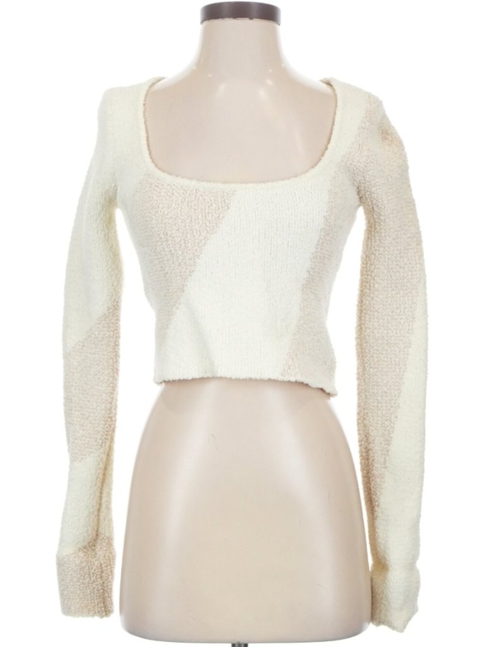 NWT JLUXLABEL Ivory/Cream Sweater Crop Top (S)